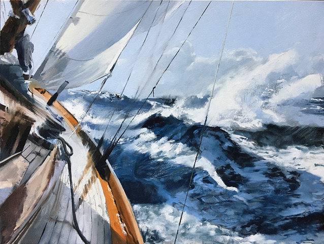 Blowing wind into sails by Duncan Stewart
