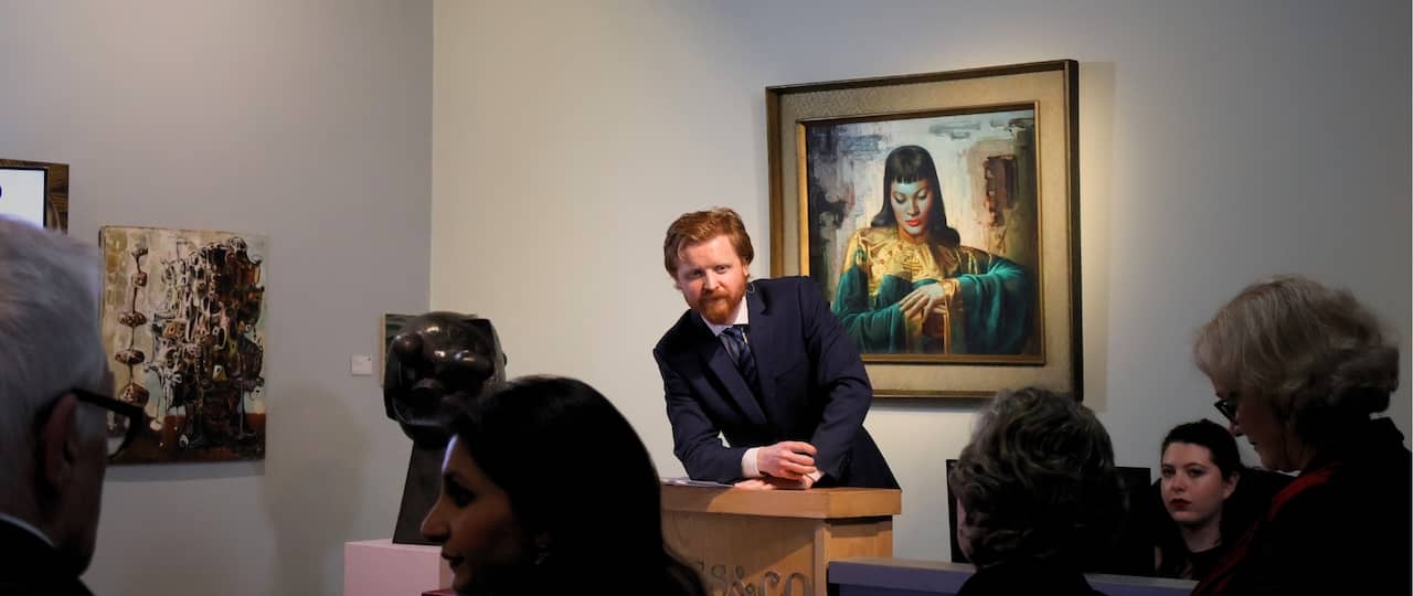 strauss & co auctioneed alastair selling tretchikoff at world auction record