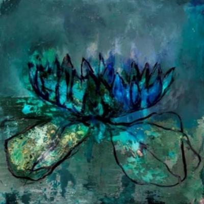 Crystal green lily by Gail Catlin